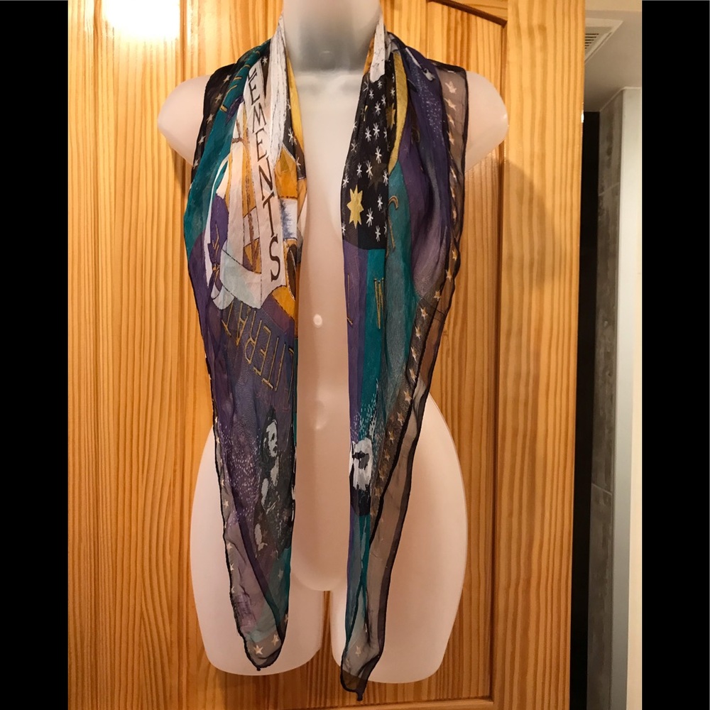 Colorful Vintage Long Scarf